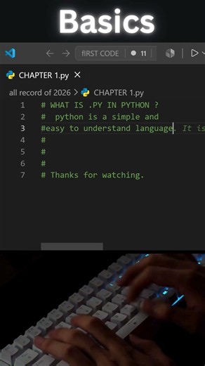 Python Basics Coding | ASMR NO-Talking