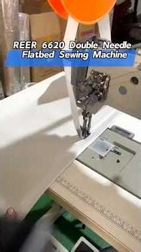 How REER 6620 Double Needle Sewing Machine Achieves Perfect Seams on Heavy Industrial Materials