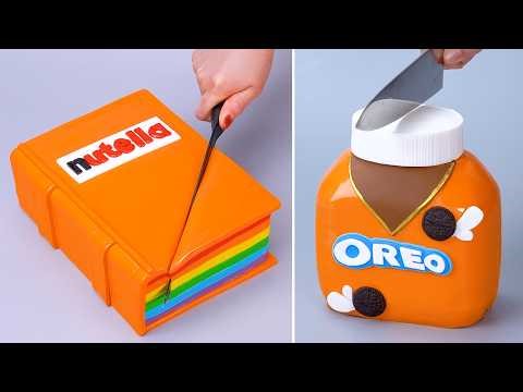 Most Amazing Oreo & Nutella Mixed Chocolate Cakes | Easy Fondant Cake Decorating Ideas