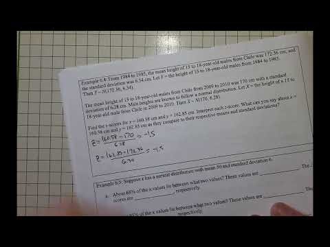ASUN MATH 2233 6.1 Example #6.4 Standard Normal Distributions