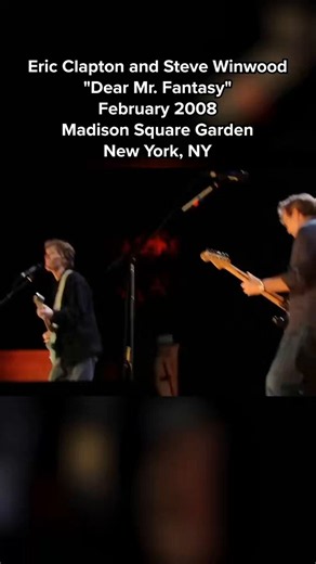 In May of 2009, Eric and @SteveWinwood released their collaboration album, 'Live from Madison Square Garden.' The record features music taken from concerts at New York City's @TheGarden, including this performance of "Dear Mr. Fantasy."