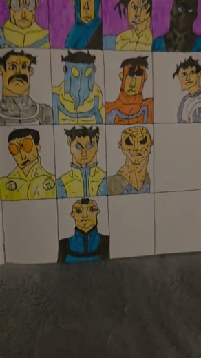 1/2 complete variants panel drawing! #invincible #invinciblevariants #invinciblewar