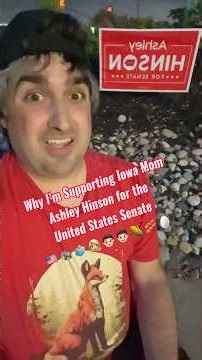 Ashley Hinson is the Only Candidate We Need for the U.S. Senate to Represent Iowa 🇺🇸🐘🗳️👩🏼🚜