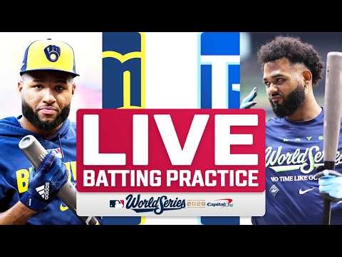 Brewers vs. Rays World Series Game 4 LIVE Batting Practice