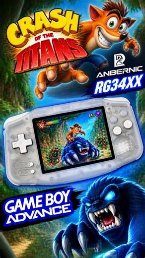Crash of the Titans Gameboy Advance Anbernic RG 34XX