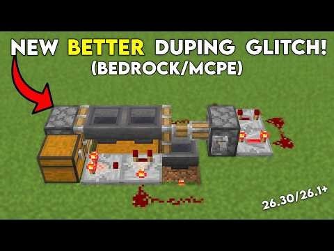 NEW! Infinite Item Duplication Glitch Minecraft Bedrock v26.10+! (Easy Survival)
