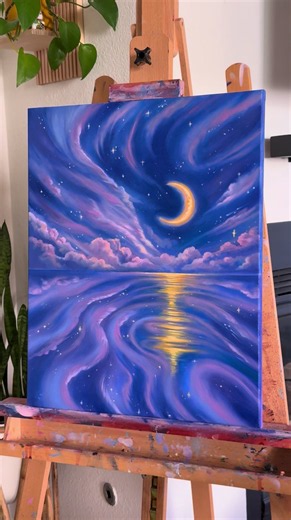 October art print reveal: dreamy oil painting print shipped to mail subs