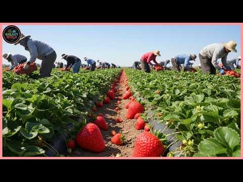 American Farmers Harvest Billions Of Pounds Of Fruit & Vegetables — Fruit Farm | Farming Documentary