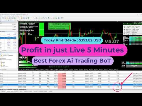 Forex Robot Live Trading | AI Auto Trading Bot Results ( AI Bot Trading ) #trading #forex #money