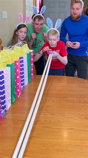 Balance the Egg - Family Challenge 😂 Kids, Dad, mom, & family play easter game with pvc pipes and easter eggs for fun holiday prizes. Great game for family easter gatherings and parties. "🎬 This video was produced by Network Media and Benson Bros" | Play Together Stay Together