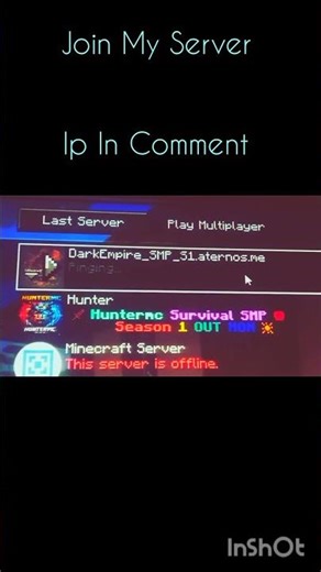 Join My Minecraft Server Java+PE ❤️ #phonk #minecraft #server