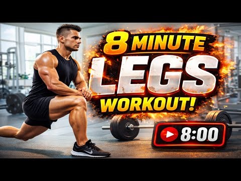 8 Minute Leg Workout at Home 💪 | No Equipment | Build Strong Legs Fast