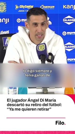 El jugador Ángel Di María brindó una conferencia de prensa y descartó su retiro del fútbol