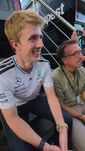 Fred’s got the keys to Kimi’s car, now he’s got his room 😆 #F1 #MercedesF1 #KimiAntonelli
