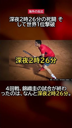 深夜2時26分の死闘、そして世界1位撃破…錦織圭の2014年 #海外の反応 #錦織圭 #shorts