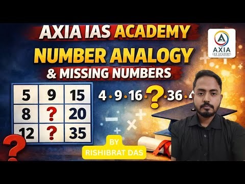 NUMBER ANALOGY & MISSING NUMBERS