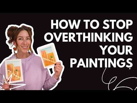 Southwestern style painting watercolor tutorial - Practice not overthinking every decision!