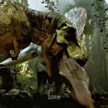 Spinosaurus vs T-Rex: The Iconic Fight (4K Upscaled) #trex #dinosaur #jurassicworld #fyp #shorts