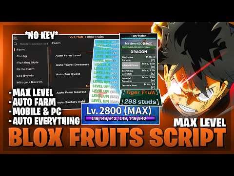 Blox Fruits Script — NO KEY, Fruit Sniper, Fruit Finder, Auto Farm, Auto Bounty, PVP (BEST)