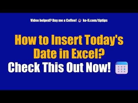 How to Insert Today's Date in Excel? Check This Out Now! 📅