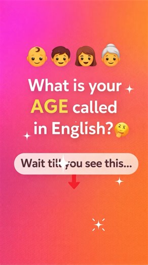 What Is Your Age Called in English? 👶