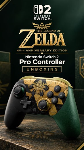 UNBOXING | Zelda Pro Controller: 40th Anniversary Edition NS2 #Nintendo #Unboxing #zelda #gamer