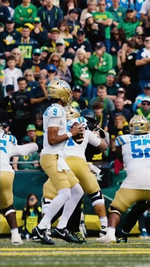 UCLA QB #9 Scrambles Under Pressure-Then Gets Crushed | Footage courtesy of UCLA @uclaathletics