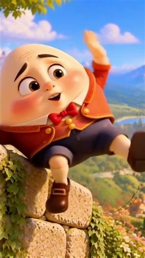 Humpty Dumpty 🥚🎵 | Nursery Rhyme for Kids #Shorts