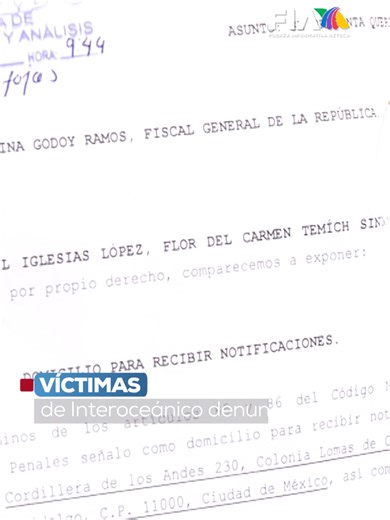 Denuncia por Lesiones en Accidente del Tren Interoceánico