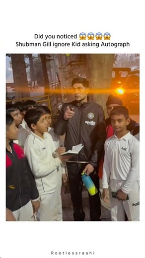 Did Shubman Gill ignore Kid for Autograph #short #viral #cricketbuzz #cricketnews #newyearnews