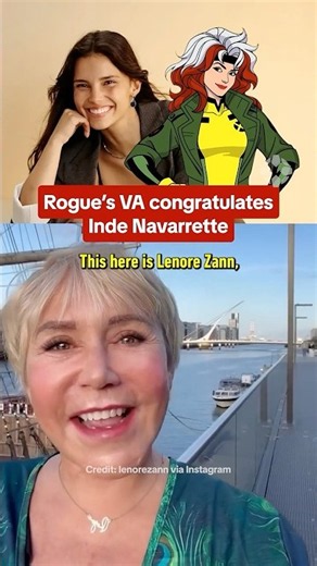 Rogue voice actor Lenore Zann is excited to meet the new MCU Rogue, Inde Navarrette! #xmen #rogue