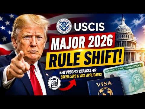 🚨 USCIS Announces Major 2026 Immigration Rule Shift — Green Card & Visa Applicants Face New Process