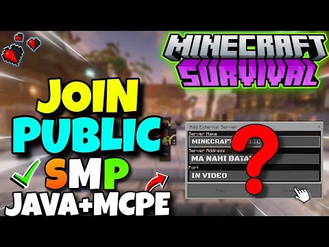 New Free Survival SMP Server 2026 💫 | Minecraft Java + Bedrock 24/7 Online | Anyone Can Join 🤯