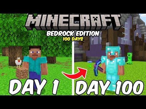 100 Days in Minecraft Bedrock Edition