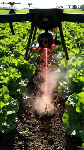 AI Drone Tree Planting & Pest Control 🌱🚁🤖 | Smart Orchard Automation | Machinica AI #short