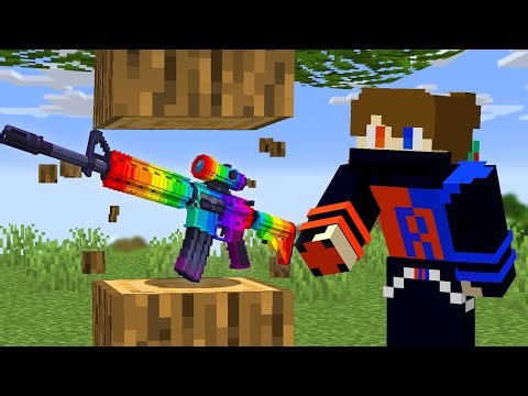 Minecraft, But All Drops Are Guns