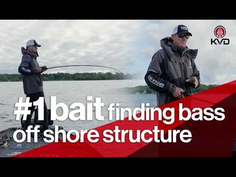 Top bait for locating off shore bass in grass and structure - with KVD
