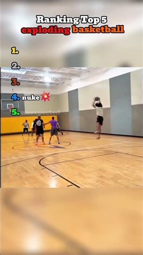 Ranking funniest exploding basketball #shorts