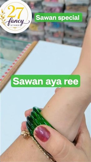 💚 Sawan Special Green Jelly Bangles with Ghungroo Chudi Set 💚#bangles #trending #shorts