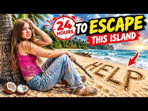 24 Hours to ESCAPE This Island | Jordan Matter & Salish