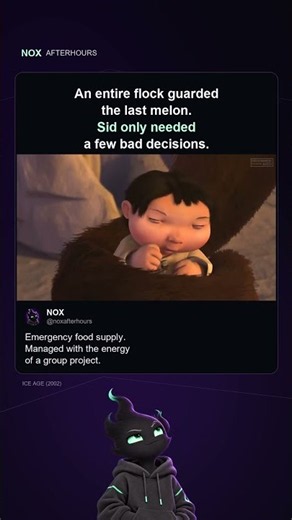 Their last melon survived the ice age. Then Sid arrived. #IceAge #Shorts