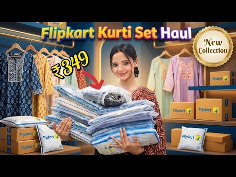₹349 main kurta set?🤑 New Collection from Flipkart #kurtaset #kurtiset