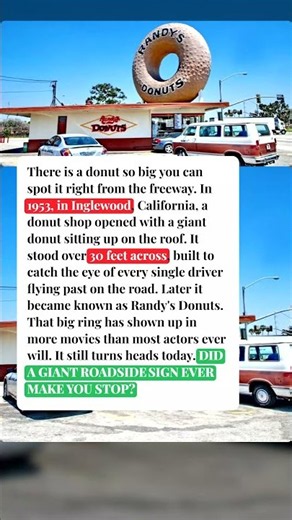 A donut so big you see it from the freeway.