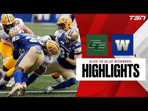 CFL WEEK FOUR: Edmonton Elks vs. Winnipeg Blue Bombers | Full Highlights