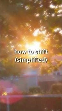 how to shift (simplified) #shiftingrealities #realityshift #howtoshift #shift #shifting #loa