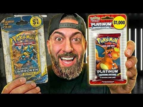 I Opened Pokemon Packs From $1 to $1,000