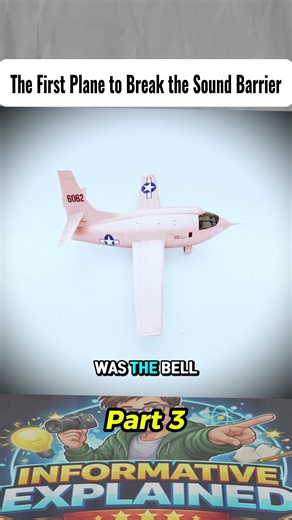 The First Plane to break the Sound Barrier #fighterjet #aviationhistory #militarytech #engineering #fyp