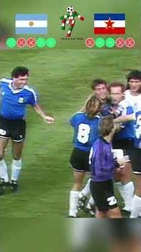 Argentina vs Yugoslavia 1990: The Penalty Shootout Drama! 🇦🇷 vs 🇭🇷