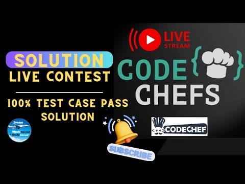 CODECHEF WEEKLY CONTEST 220 || C++ || JAVA || PYTHON -3 SOLUTIONS AVAILABLE
