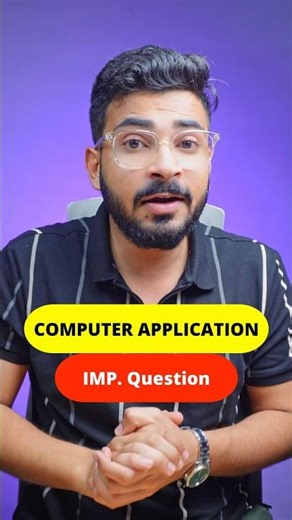 Computer Application Important Questions 🔥 Class 10 Computer Application Paper